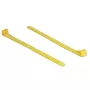 Herbruikbare kabelbinder DELOCK 18760 — nylon, 150×7,5 mm, geel, 100 stuks