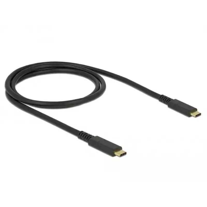 USB-kabel DeLOCK 85207 USB 3.2 Gen 2 1 m USB-C zwart