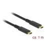 USB-kabel DeLOCK 85207 USB 3.2 Gen 2 1 m USB-C zwart
