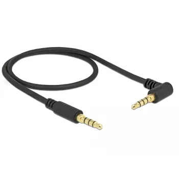 Audiokabel DeLOCK 85607 0,5 m 3,5 mm zwart