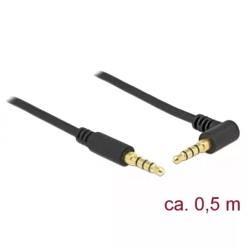 Audiokabel DeLOCK 85607 0,5 m 3,5 mm zwart