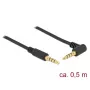 Audiokabel DeLOCK 85607 0,5 m 3,5 mm zwart