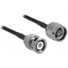 Coaxkabel LMR195 DeLOCK 90425 10 m zwart grijs