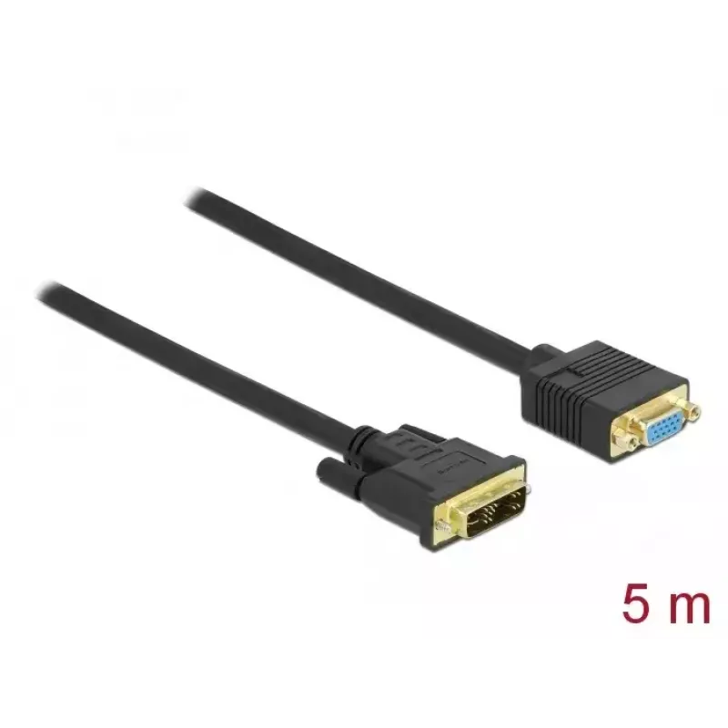 DVI naar VGA kabel DeLOCK 86755 5m