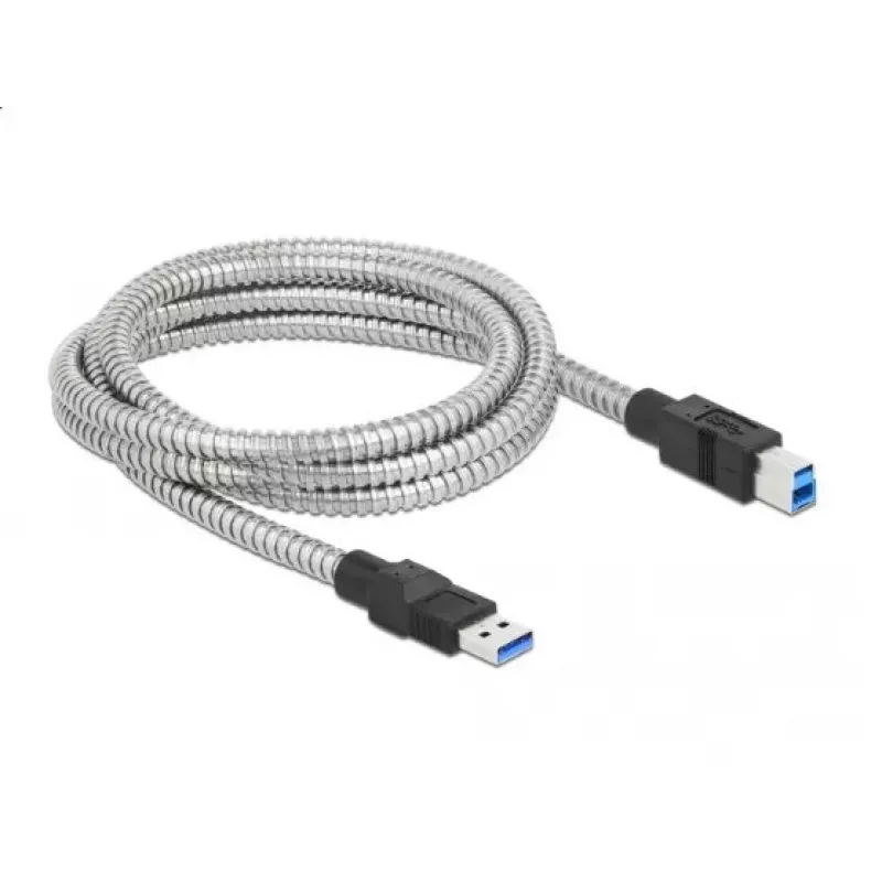 USB-kabel DeLOCK 86779 Type-A naar Type-B 2m metaalmantel