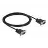 Seriële kabel DeLOCK 86574 zwart 2 m RS-232 Sub-D9