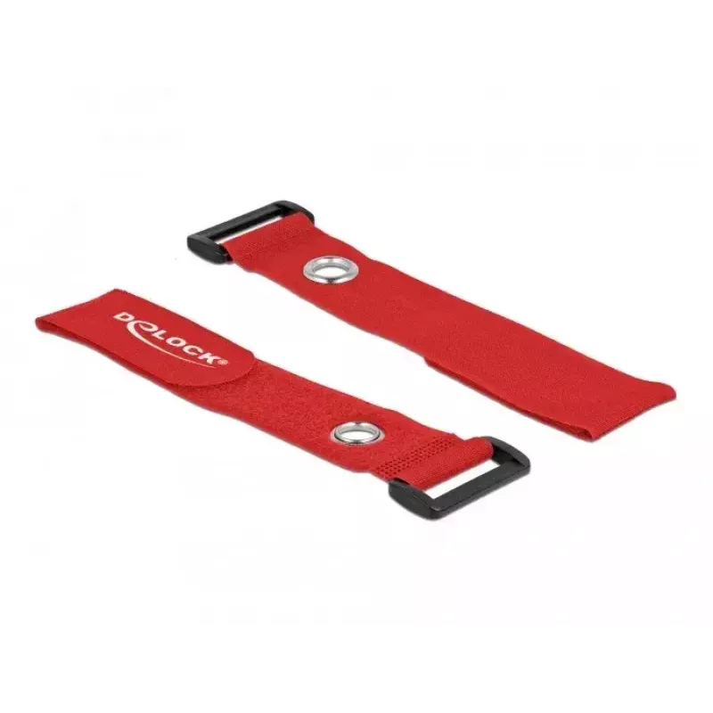Klittenbandkabelbinder DeLOCK 19550 rood 3 stuks