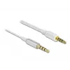 Audiokabel DeLOCK 66073 0,5 m 3,5 mm zilver wit