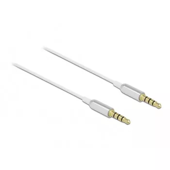 Audiokabel DeLOCK 66073 0,5 m 3,5 mm zilver wit
