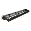 Patchpaneel DeLOCK 19 inch 24 poorten met kabelgeleidingsrail