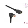 DisplayPort-verlengkabel DeLOCK 90° naar beneden afgeschuind 8K 1m