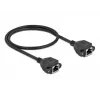 Netwerk-verlengkabel DeLOCK Cat.6A 50 cm zwart