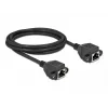 Netwerk-verlengkabel DeLOCK Cat.6A 2m zwart