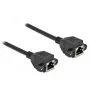Netwerk-verlengkabel DeLOCK Cat.6A 2m zwart