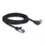 Netwerkkabel DeLOCK RJ45 Cat.6A S/FTP 3 m zwart