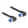 Netwerkkabel DeLOCK RJ45 Cat.6A S/FTP 0,5 m zwart