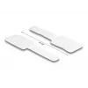 DeLOCK mini-klittenbandkabelhouder L 90 mm x B 24 mm zelfklevend 10 stuks wit