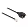 DeLOCK kabel RJ10-stekker naar RJ10-bus 30 cm zwart