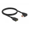 DisplayPort-verlengkabel DeLOCK 87077 1m 8K 60Hz haaks