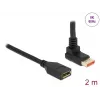 DisplayPort-verlengkabel DeLOCK 90° naar boven afgeschuind 8K 60 Hz 2 m