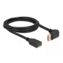 DisplayPort-verlengkabel DeLOCK 90° naar boven afgeschuind 8K 60 Hz 2 m