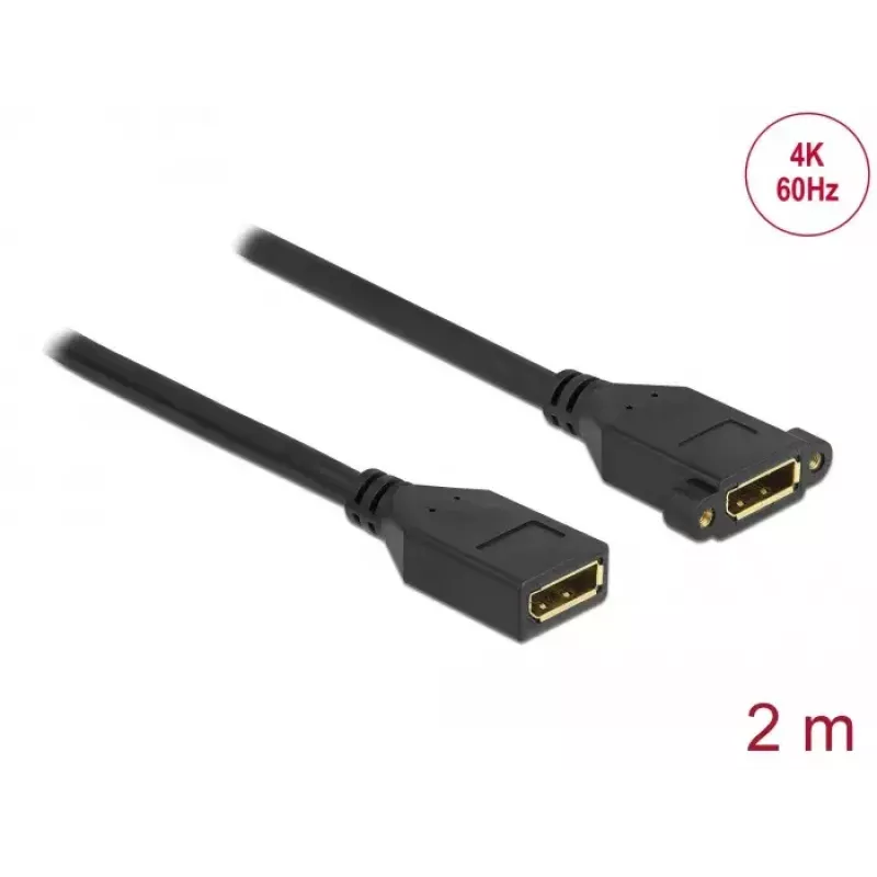 DisplayPort-kabel bus naar bus voor paneelmontage DeLOCK 87101