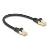 Netwerkkabel DeLOCK RJ45 80315 stekker op stekker Cat.6A 0,25 m zwart