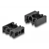Delock 60482 Kabelslanghouder met vergrendelclip, 13 mm, 8 st., zwart