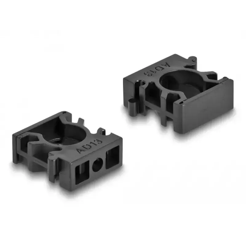 Delock 60482 Kabelslanghouder met vergrendelclip, 13 mm, 8 st., zwart
