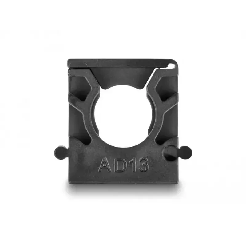 Delock 60482 Kabelslanghouder met vergrendelclip, 13 mm, 8 st., zwart