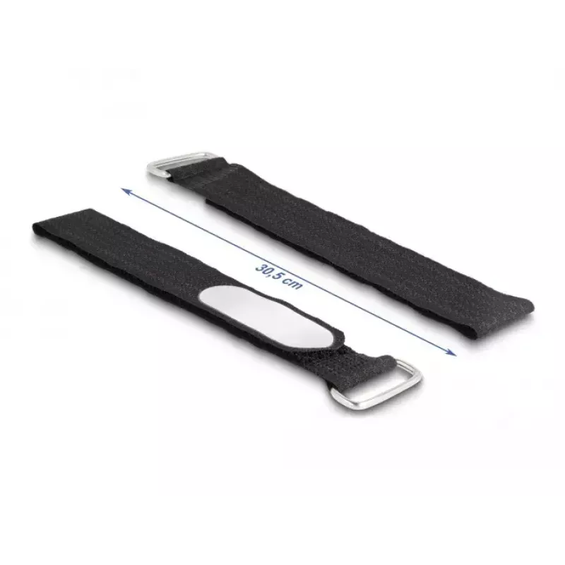 Kabelbinder-bevestiging DeLOCK 19608 klittenband 305x25mm zwart 5 stuks