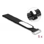 Kabelbinder-bevestiging DeLOCK 19608 klittenband 305x25mm zwart 5 stuks