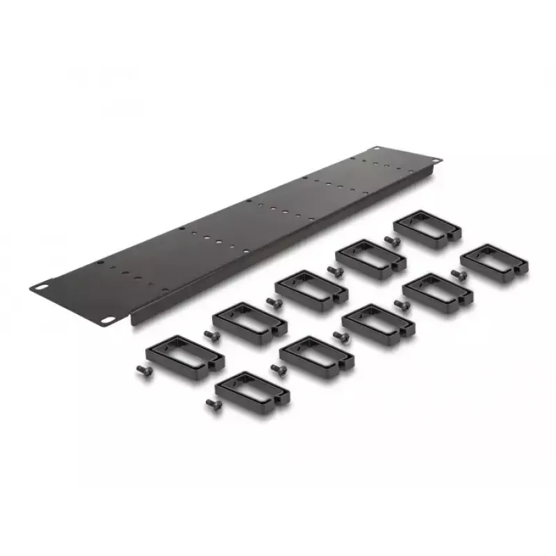 Kabelmanagementpaneel DeLOCK 19 inch 66917 2U zwart met 10 haken