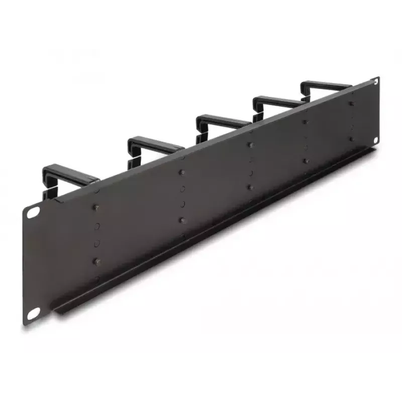 Kabelmanagementpaneel DeLOCK 19 inch 66917 2U zwart met 10 haken