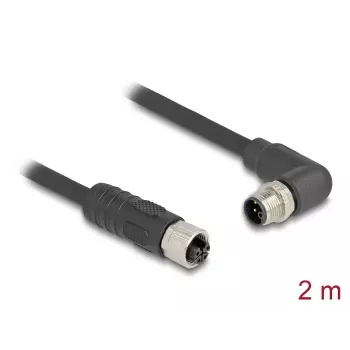 DeLOCK sensor-/actorkabel 80529 2 m RST M12 zwart
