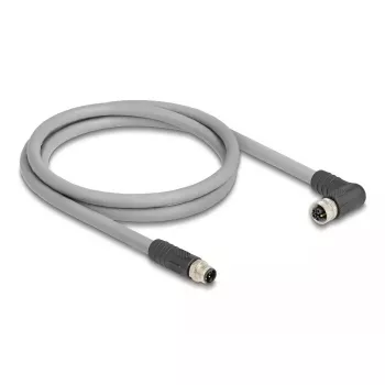 DeLOCK sensor-/actorkabel 3 m RST M12 grijs 80544