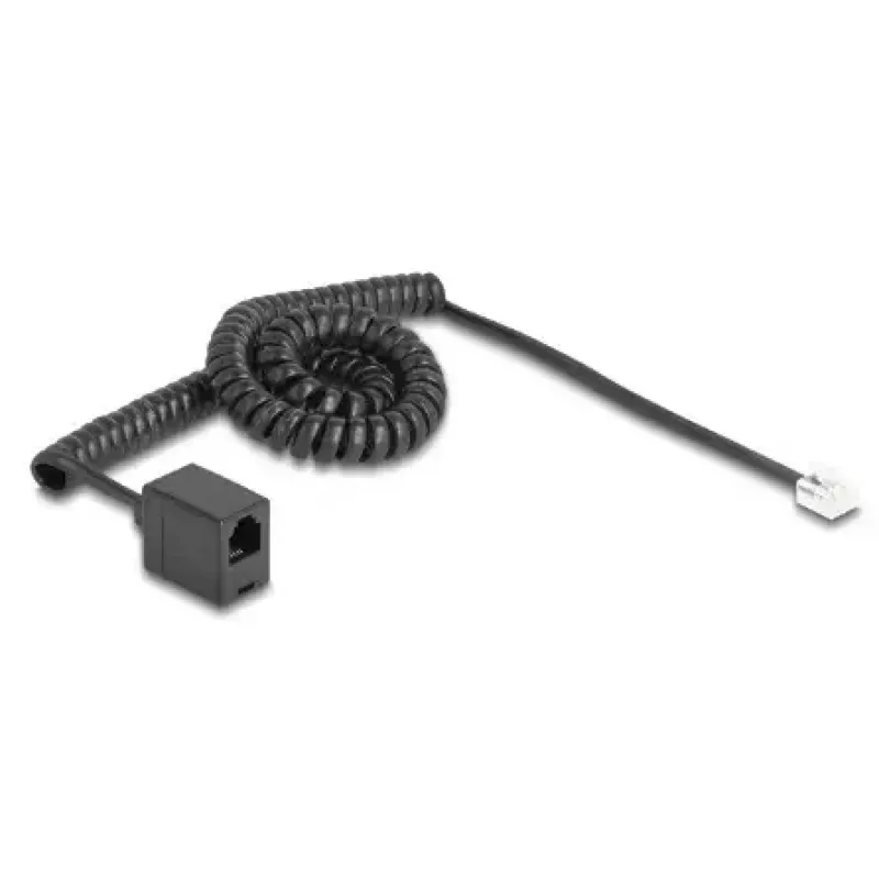 Telefoonkabel DeLOCK 90232 3 m zwart RJ-11