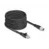 Netwerkkabel DeLOCK 80586 M12 naar RJ-45 Cat5e 10 m zwart