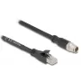 Netwerkkabel DeLOCK 80586 M12 naar RJ-45 Cat5e 10 m zwart