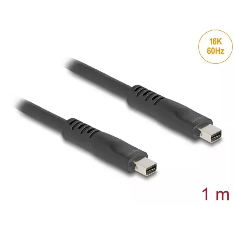 DeLOCK 81176 DisplayPort-kabel 1 m Mini DisplayPort zwart