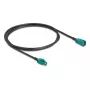 Coaxkabel DELOCK 90679 — HSD Z naar HSD Z, 1 m, zwart/blauw