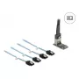 DELOCK interne M.2 naar Mini-SAS adapterkaart 64260, M.2-host, Mini-SAS-uitgang, JMicron JMB585, zwart, LED
