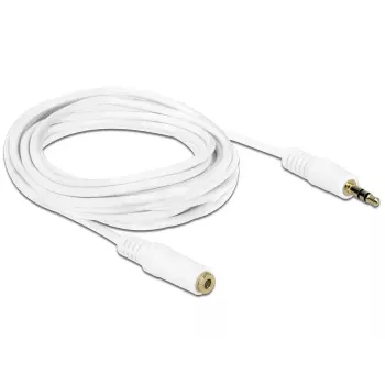 Audiokabel 3,5 mm M-F DeLOCK 83769 3 m wit