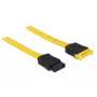 SATA-kabel DeLOCK 0,7 m 2x SATA III SATA 7-pin zwart geel