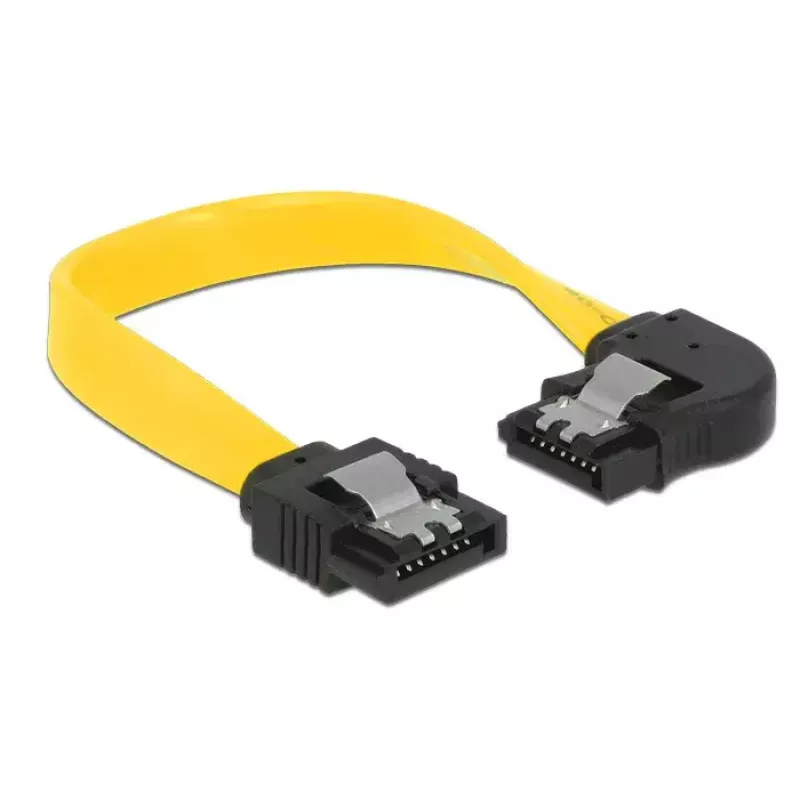 SATA-kabel DeLOCK 83957 0,1 m 7-polig zwart geel