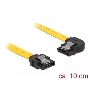 SATA-kabel DeLOCK 83957 0,1 m 7-polig zwart geel