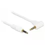 Audiokabel DeLOCK 84736 0,5 m 3,5 mm wit