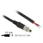 Stroomkabel DeLOCK 89907 zwart 0,95 m