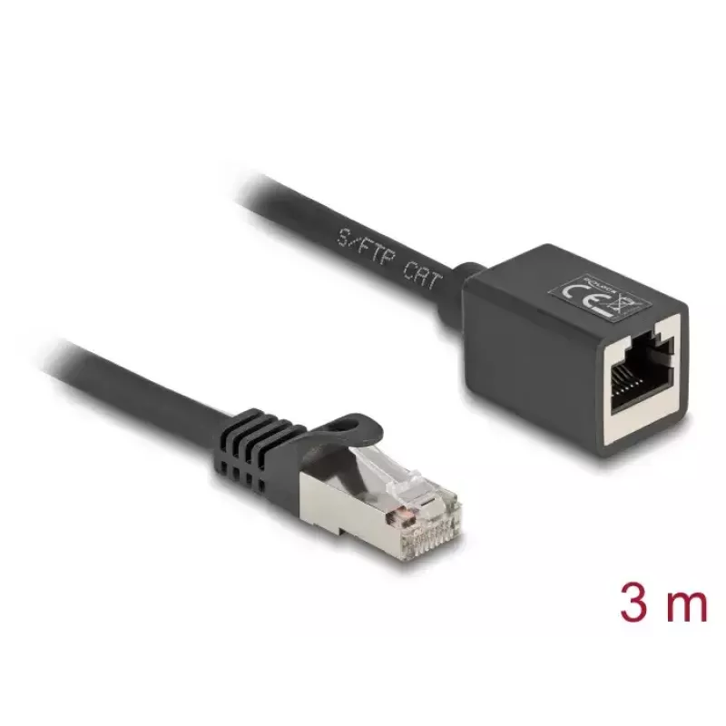 Netwerkkabel DeLOCK 90317 RJ-45 Cat6a 3 m zwart