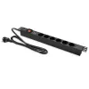 Stekkerdoos voor RACK 19 1U QOLTEC PDU 16A 6xSCHUKO 1,8m